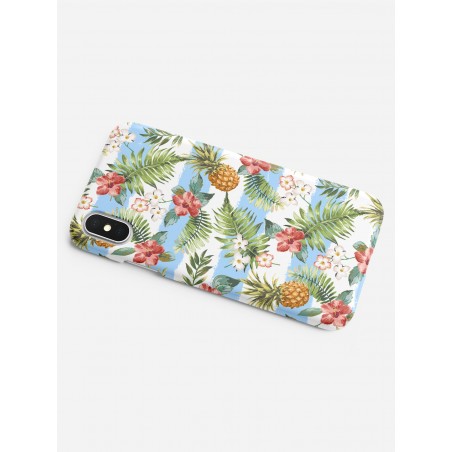 Blue Striped Pineapples Case