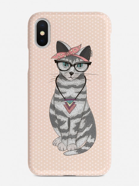 Hipster Cat Case
